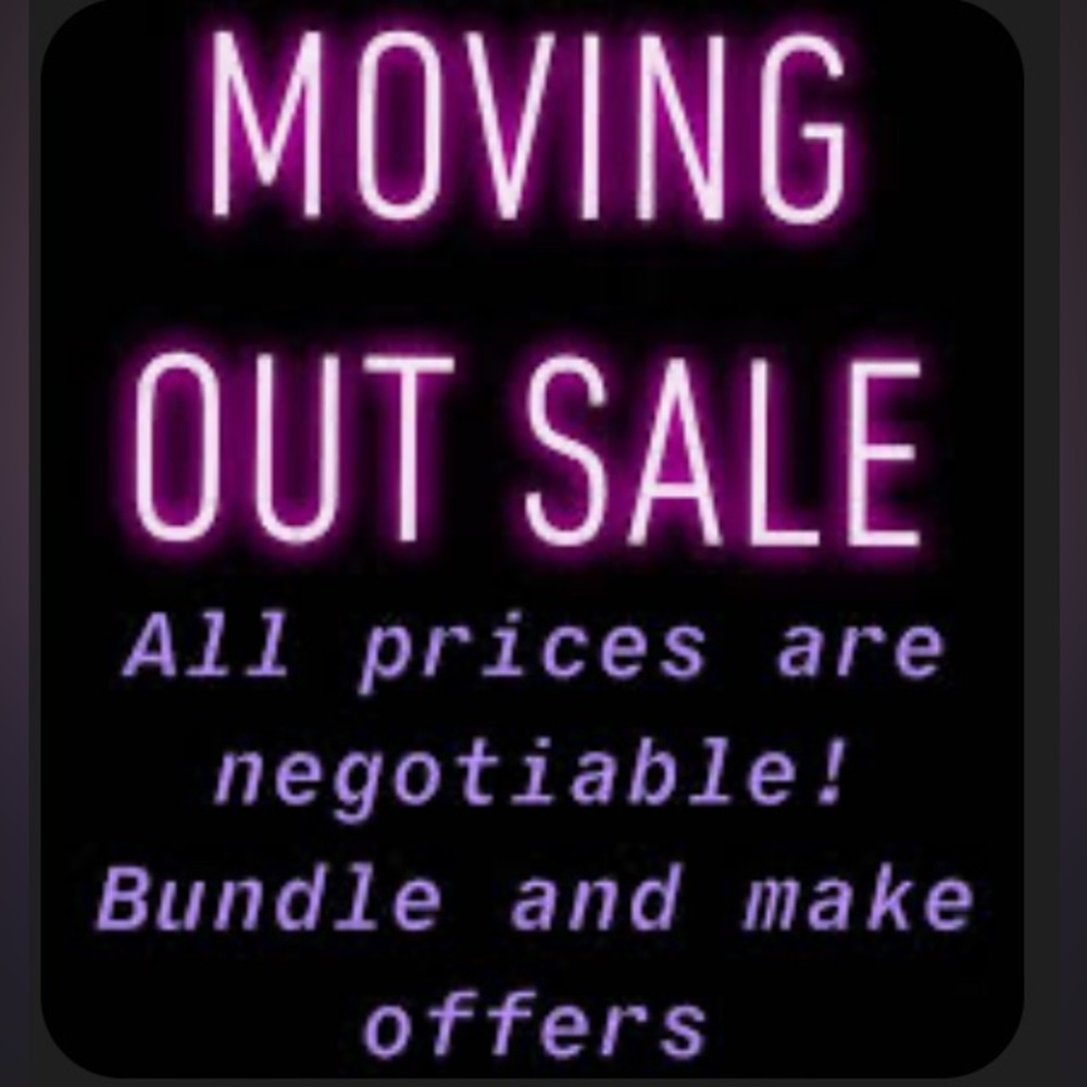 Moving SALE! all prices are negotiable, bundle, and make offers!